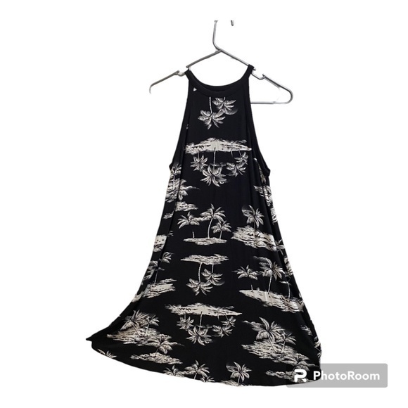 Old Navy Sleeveless High Neck Palm tree Print Dress Size XS - Picture 2 of 4